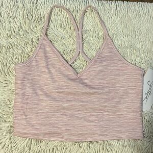 Gottex Pink Striped Bralette Tank